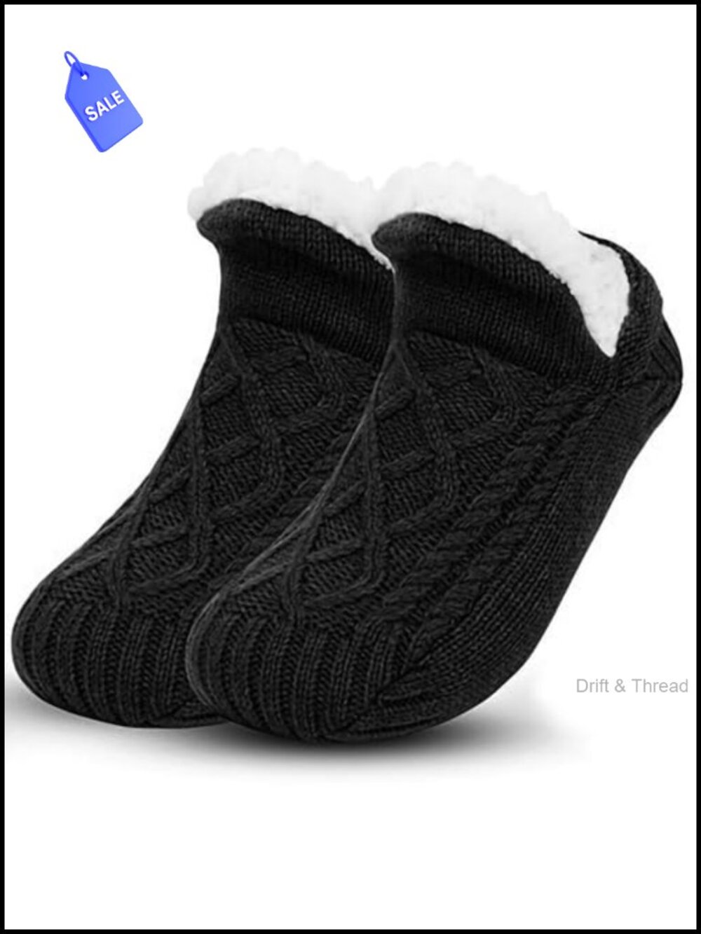 Unisex Fluffy Fuzzy Warm Slipper Socks Fleece Lined Non-Slip Indoor
